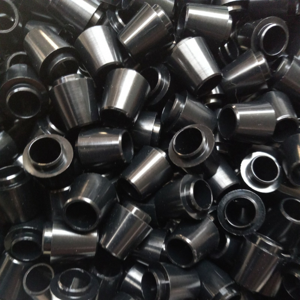 12x PREM GOLF FERRULES .335 Solid Black"COLLARED" 14mm QUALITY LOT(F12)